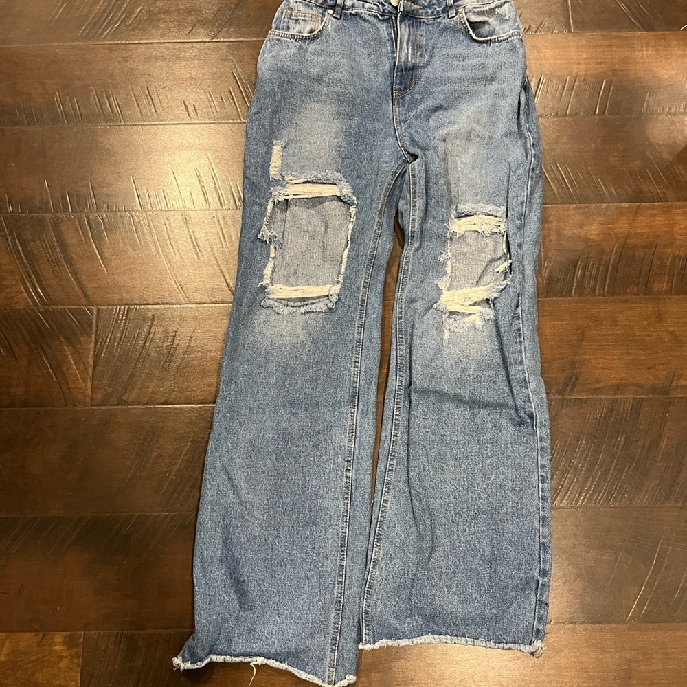 Denim Blvd Wide Leg Jeans Size 11